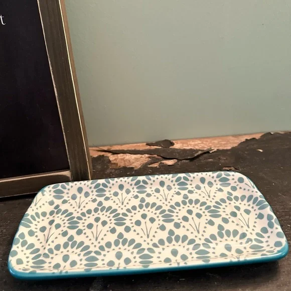 Pioneer Woman Floral Ceramic Butter Dish and Utensil holder Set - Picture 5 of 10